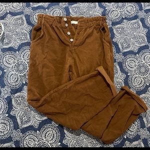 Button Up Corduroy Pants